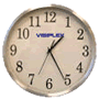 TS4125 12" Wireless Synchronized Analog Metal Clock