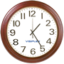 TS4165 - 16" Wireless Synchronized Analog Wood Clock